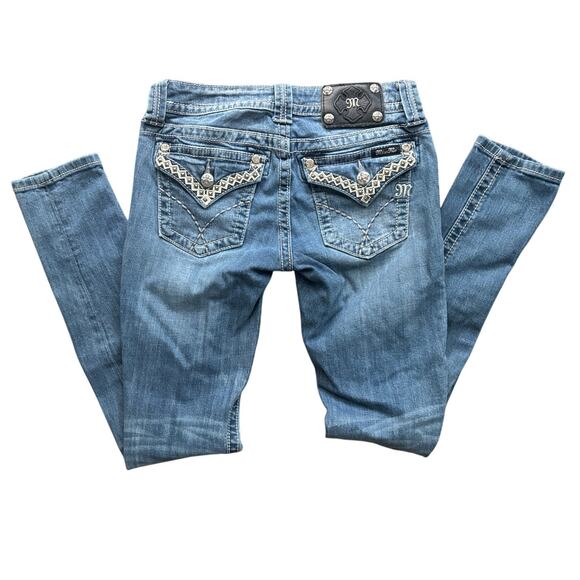 Miss Me JW6192S Skinny flap pocket jeans 27 - Picture 1 of 8